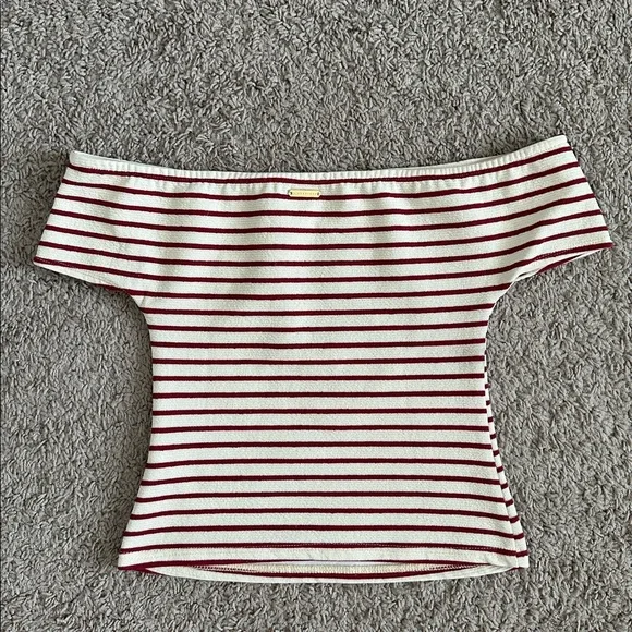 MIZZGUIDED Striped Off-Shoulder Top - Picture 6 of 11